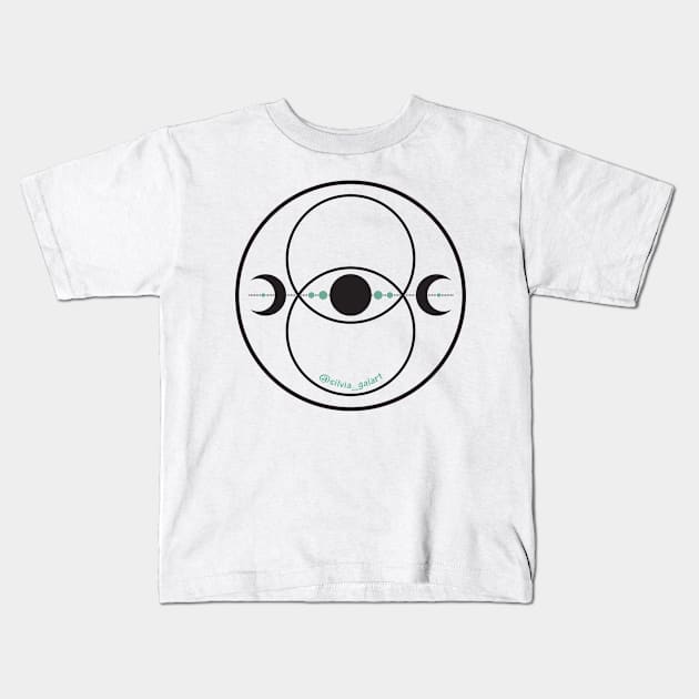 Vesica Piscis Kids T-Shirt by GalartCreations